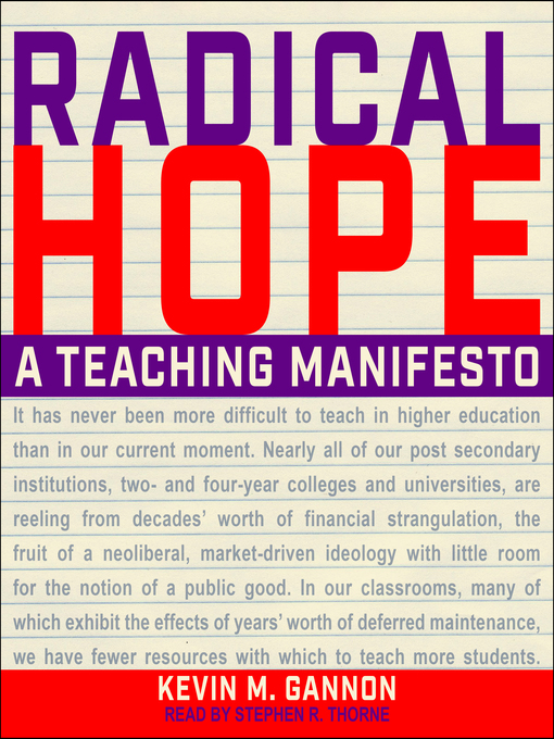 Title details for Radical Hope by Kevin M. Gannon - Wait list